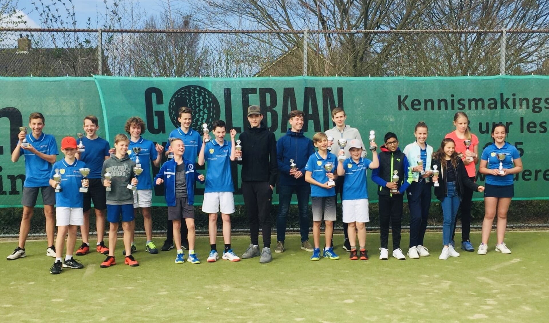 Finalisten Clubkampioenschappen Jeugd ETV De Helster. (foto: L. Dasselaar)