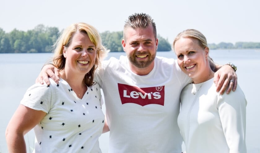 Van links naar rechts: Daphne, Rob en Sharon