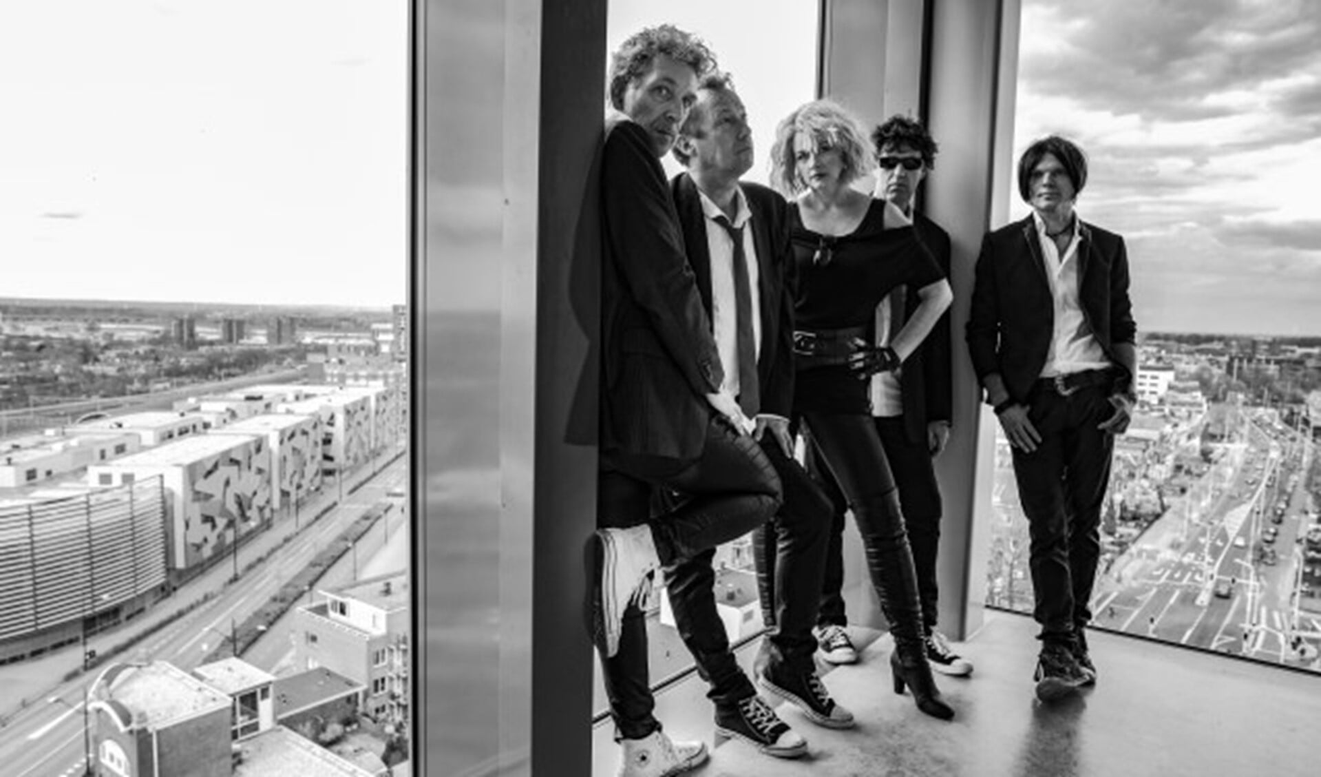 De Nijmeegse tribute band Back to Blondie. (Foto Renze Bemelmans)