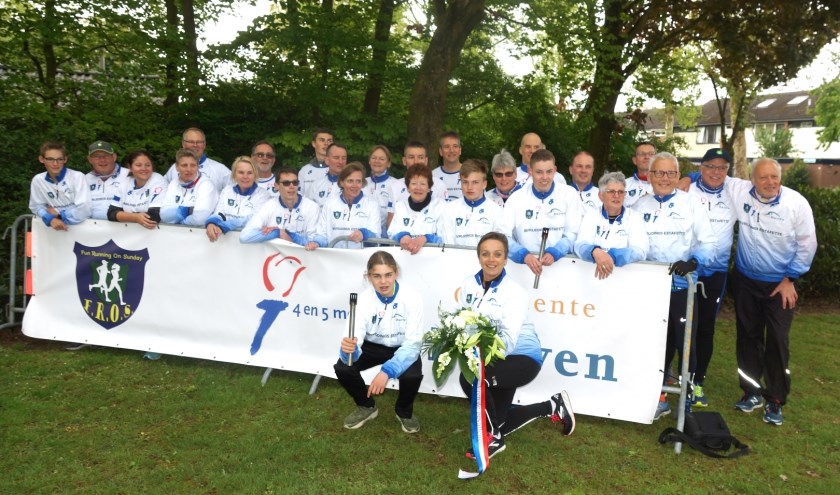 Bevrijdingsestafette lopers 2019. (foto: Rob Jansen)
