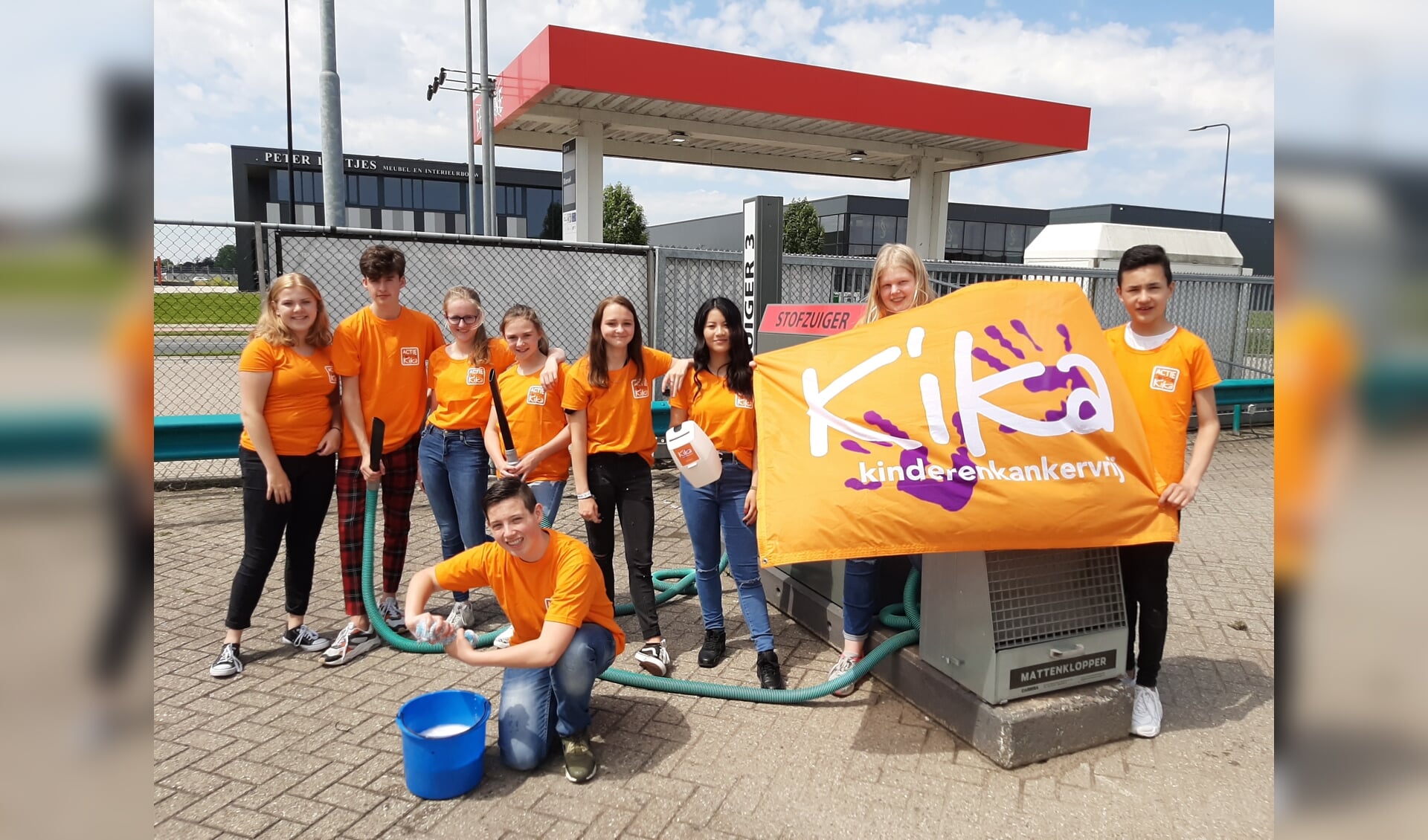 De oranje team van klas 2ba Het Westeraam is er klaar voor.