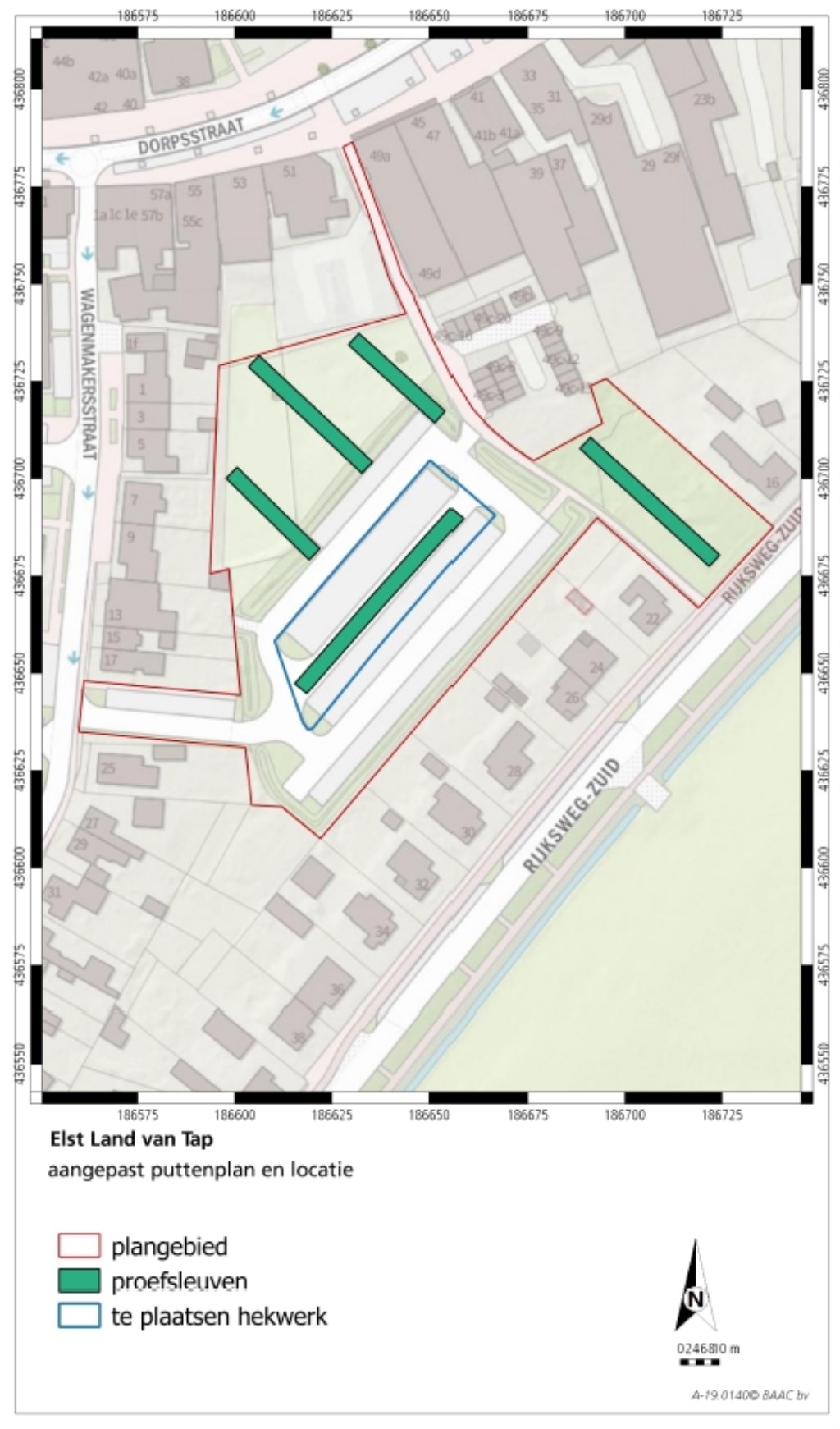 Plattegrond Land van Tap. (foto: Gemeente Overbetuwe)