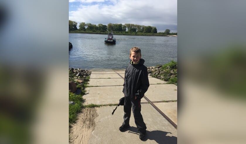 Stefan tijdens één van zijn oefenwandelingen. (foto: Manon Tingen)
