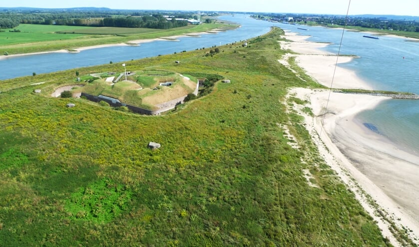 Fort Pannerden in vliegerperspectief. (foto: Dirk Oomen)