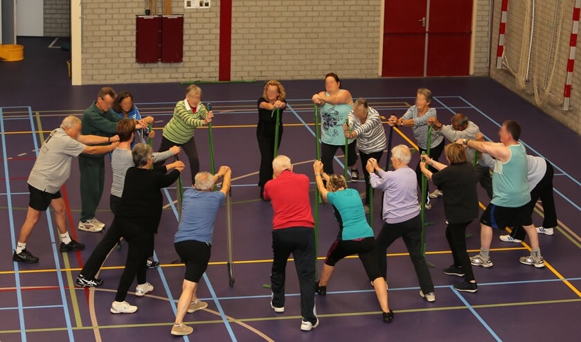 Lessen bewegen voor ouderen. (eigen foto)