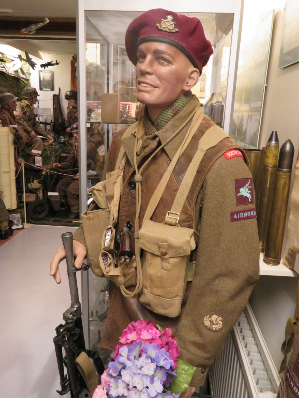 Parachutist van het South Staffordshire Regiment. (foto: Betuws Oorlogsmuseum)