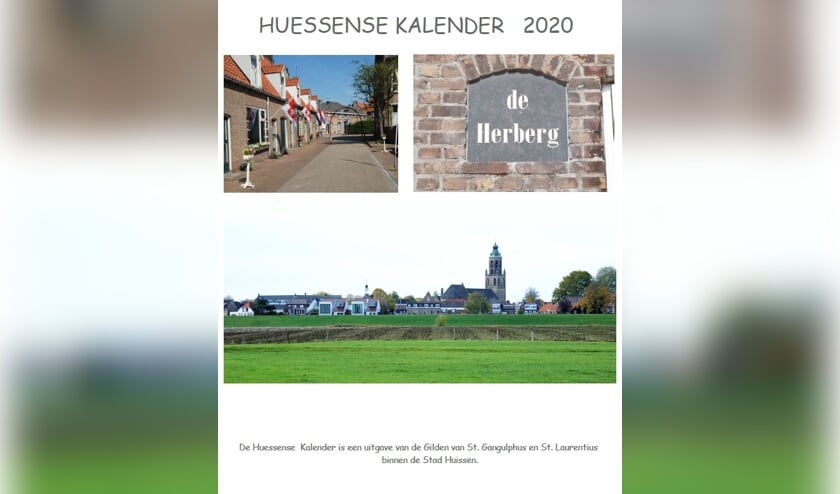 Voorkant van de Huissense kalender (foto: Gilden Huissen)