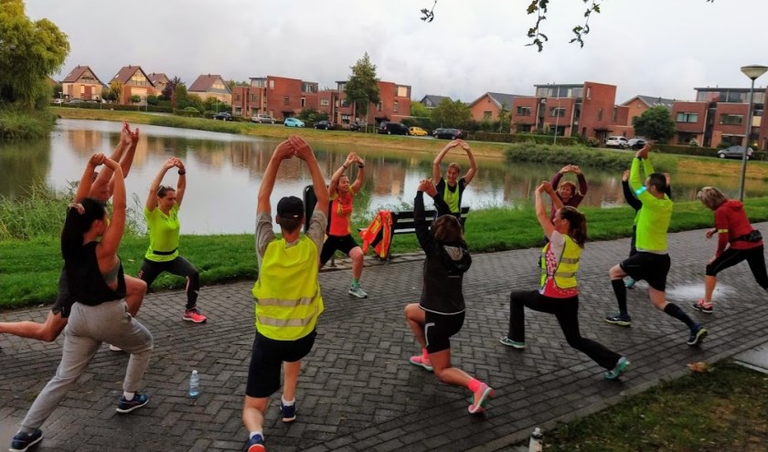 Hardloopgroep traint voor HeteRun. (foto: Johan Uittenhout)
