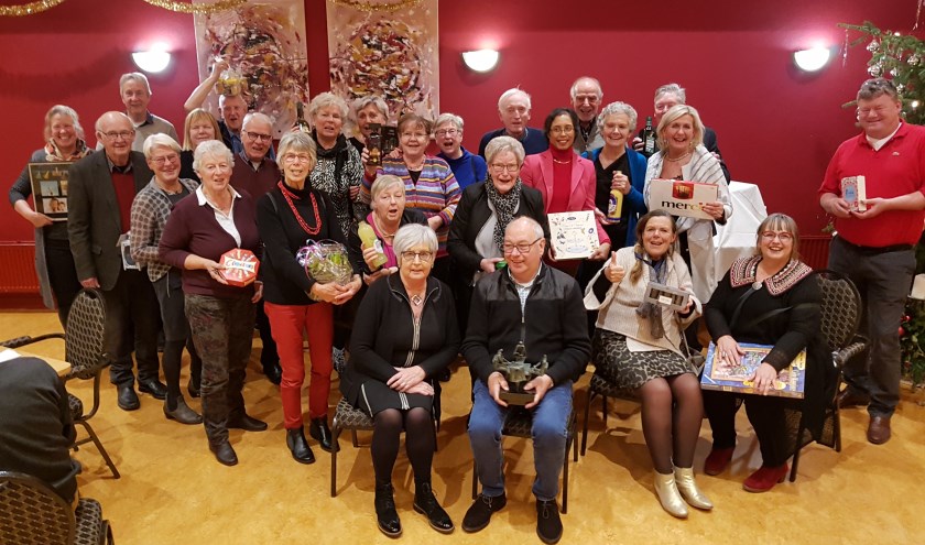 Dertig winnaars van de Oudejaarsdrive bc Angerlo.