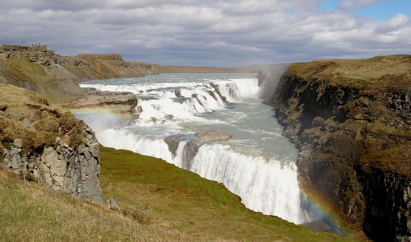 Gullfoss waterval (gouden waterval). (foto: Hans en Amelia)