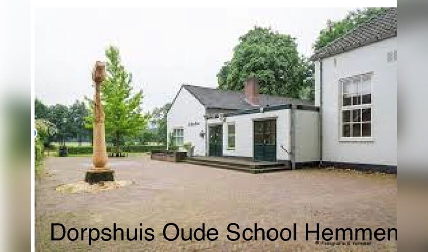 <p>Dorpshuis Oude School Hemmen. (foto: Gerrit Vermeer, bestuurslid DVH)</p>