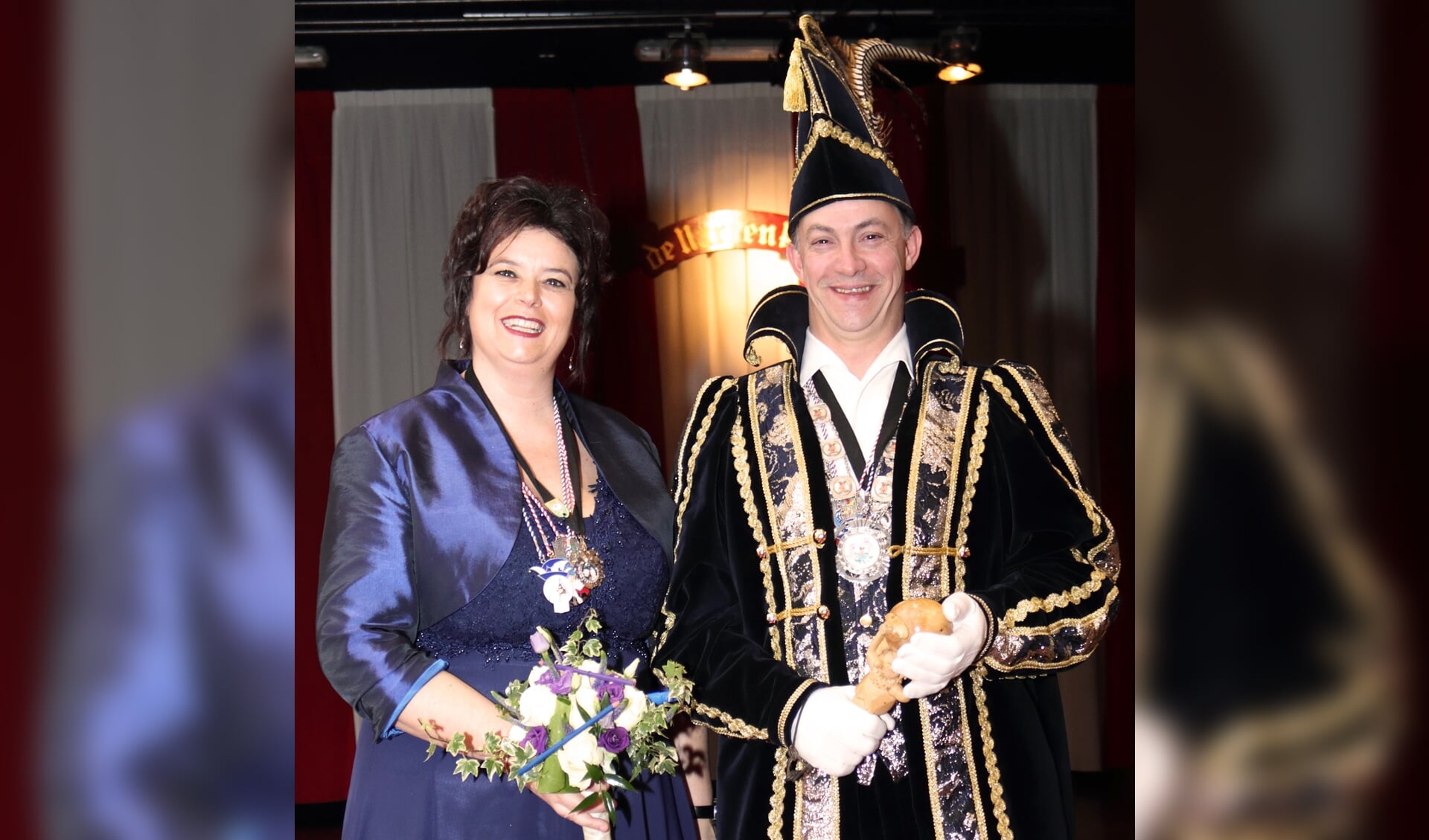 Prins Michel de Onderwijzer en prinses Danielle. (foto: Henk Sluiter)