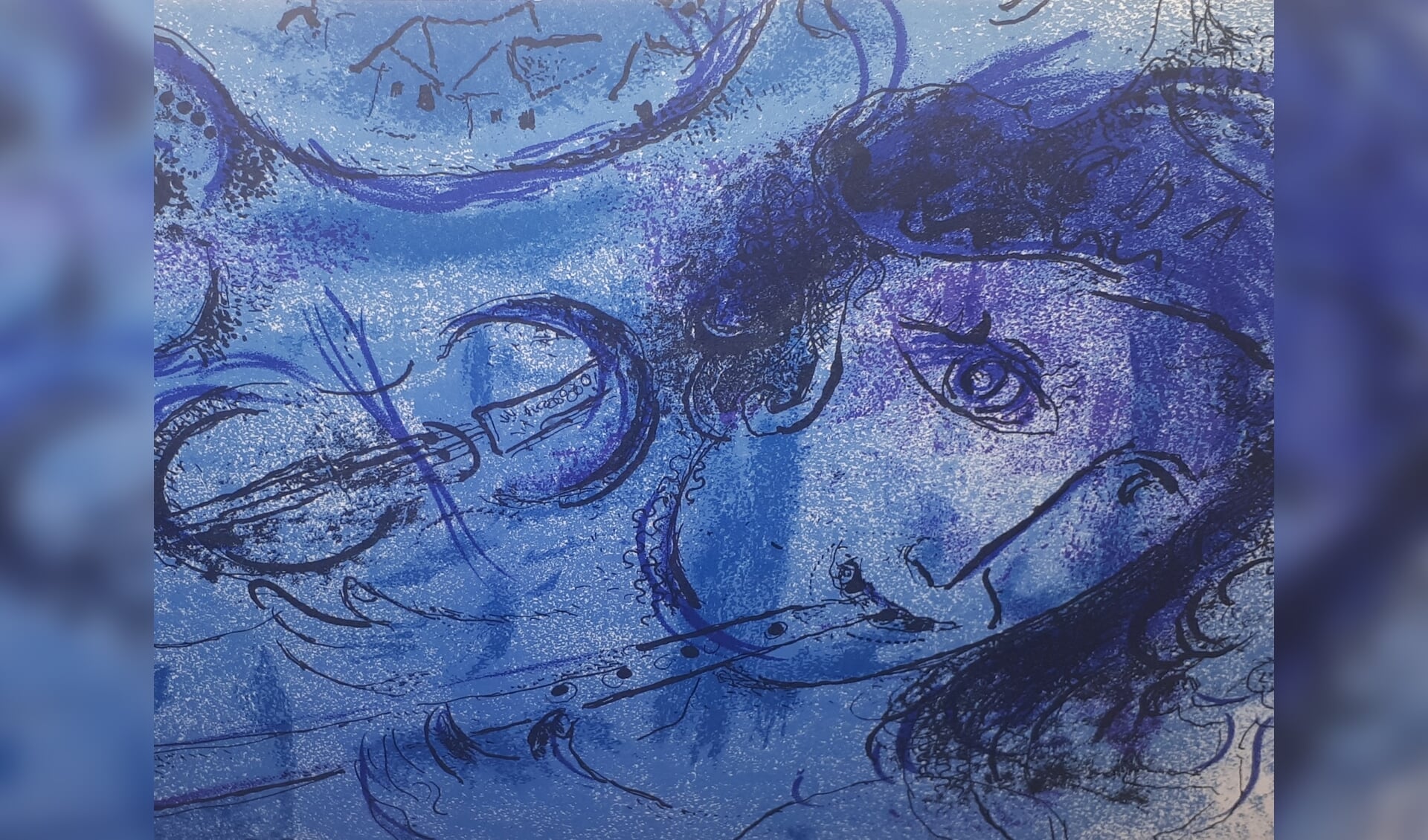 De blauwe engel van Chagall. (foto: Charlotte Selten)