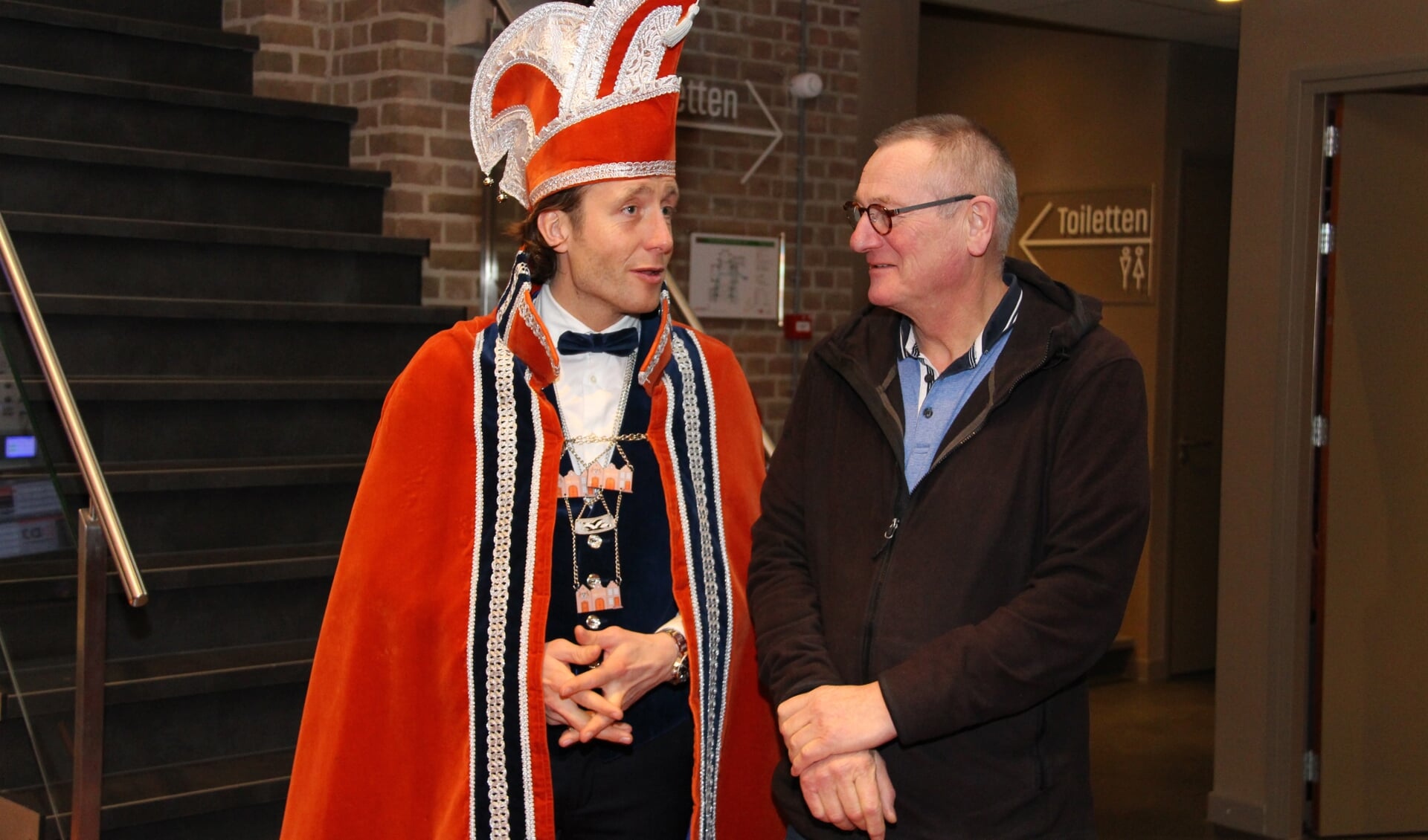 Prins Frans de Stenenschuuver en Frits Meurs. (foto: Frank Hoekjan)