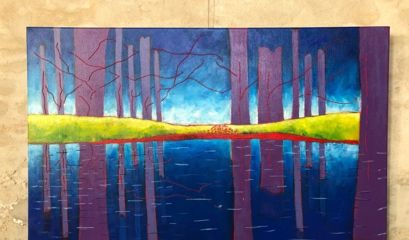 'Verbinding' - acryl op doek.