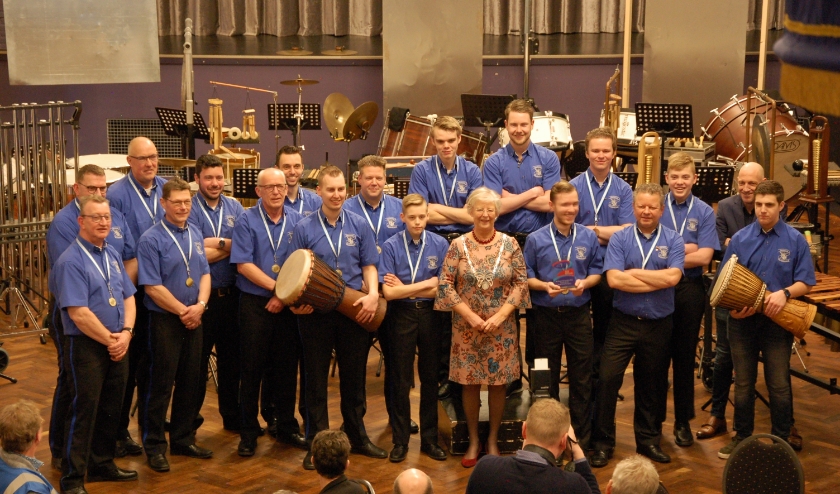 Slagwerkgroep Sint-Caecilia Gendt. (foto: Sint-Caecilia)