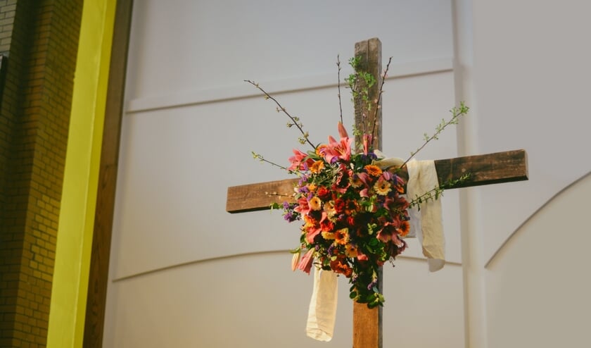 Paasversiering in een kerk. (foto: Nieuwe Kerk Utrecht)