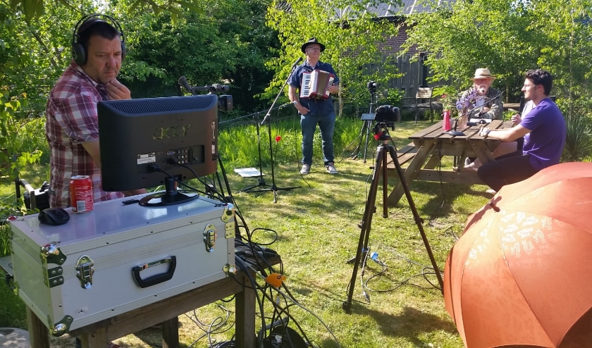 opname Virtuele Herberg in de polder (foto: Kitty Gerritsen)