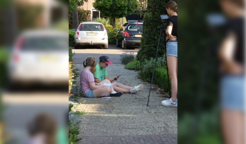 Brit en Bram aan het oefenen. (foto: Nelleke Brenkman)