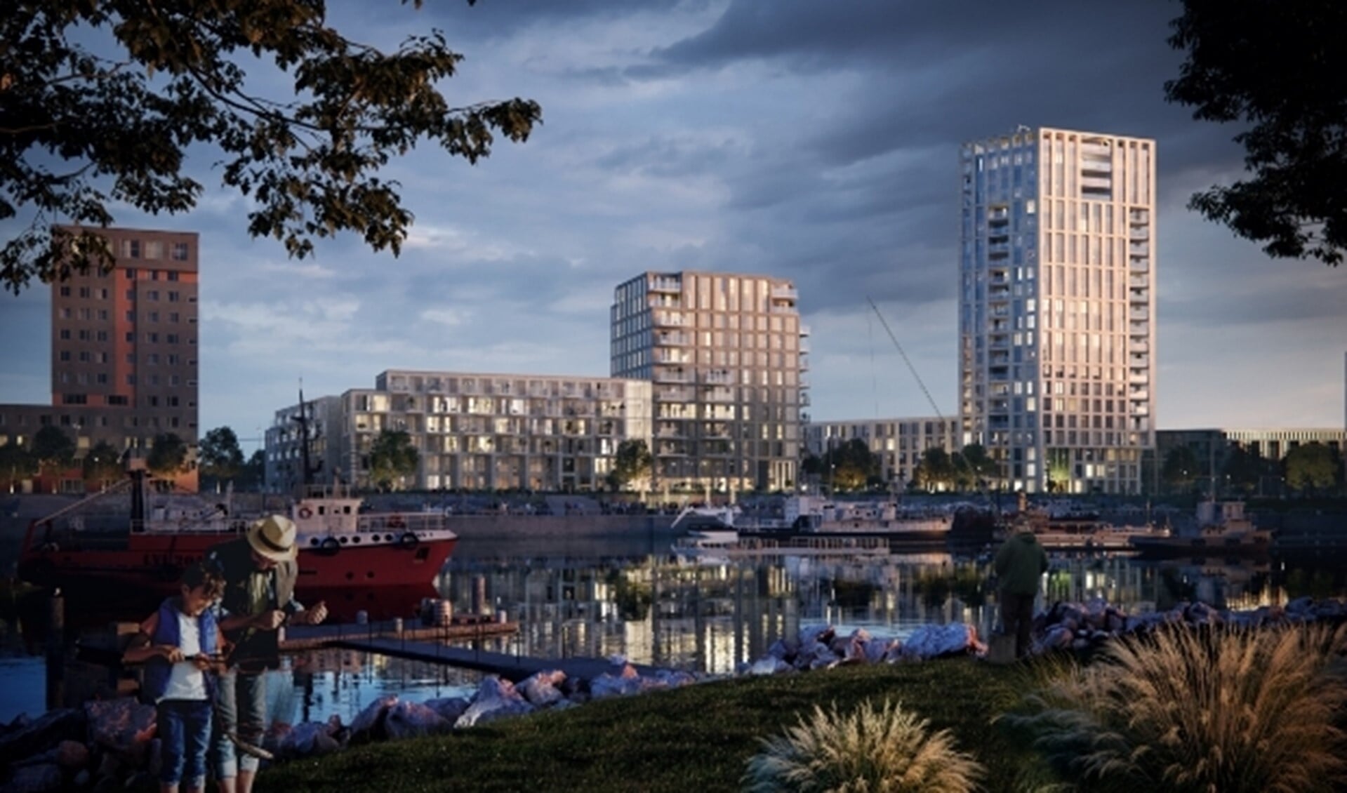Direct aan de Waal verrijst Havenkade met 324 appartementen bestaande uit sociale- en middeldure huurappartementen en koopappartementen.