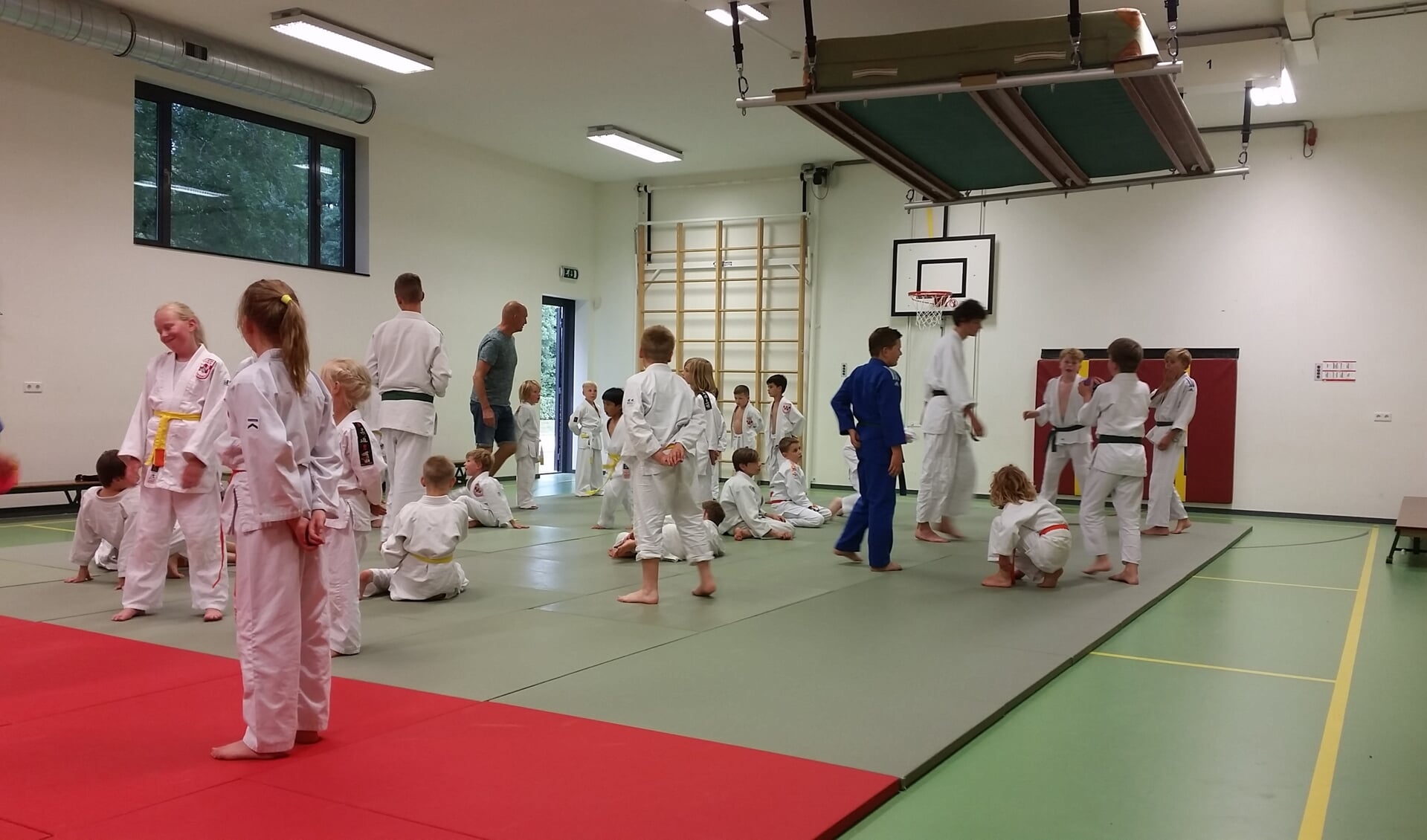 Spelletjestraining judo op 10 juli. (foto: Judovereniging Groesbeek) 