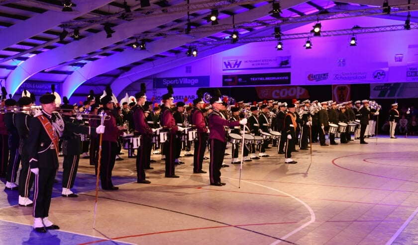 Finale indoor-Taptoe Bemmel 2019. (foto: Peter van Hoof)