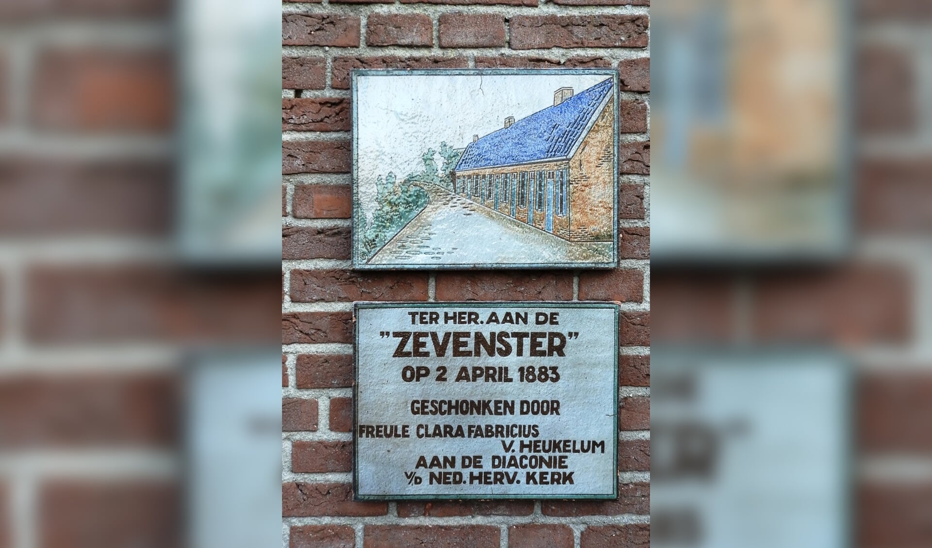 Gedenksteen 'Zevenster' Slijk-Ewijk. (foto: Dini Huijbers)