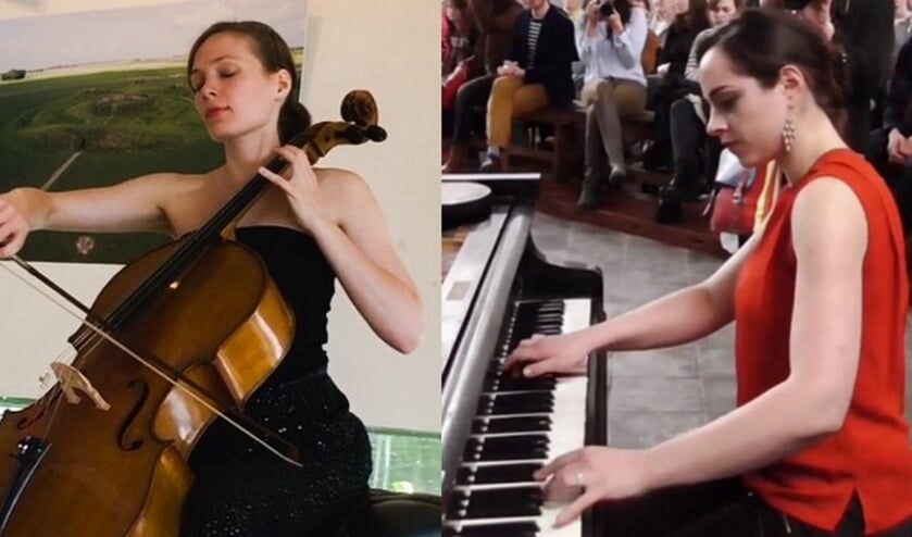 Hanneke Rouw, cello, en Masha Galperina, piano. (foto: Eigen beheer musici)