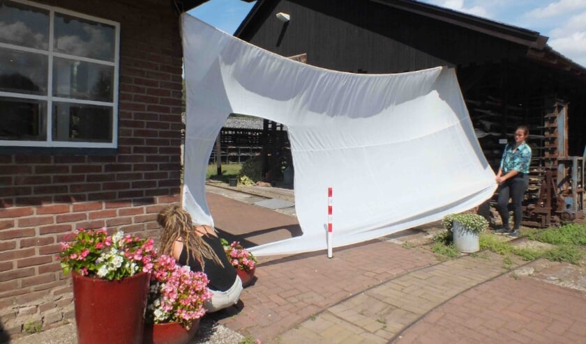 Decor voor Klinkerweg in steenfabriek De Panoven. (foto: Servaas Beunk)