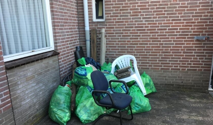 Het resultaat van een ochtend opruimen. (foto: Harry Knuman)
