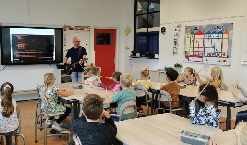 Workshop muziek Troef. (foto: Leerkracht)