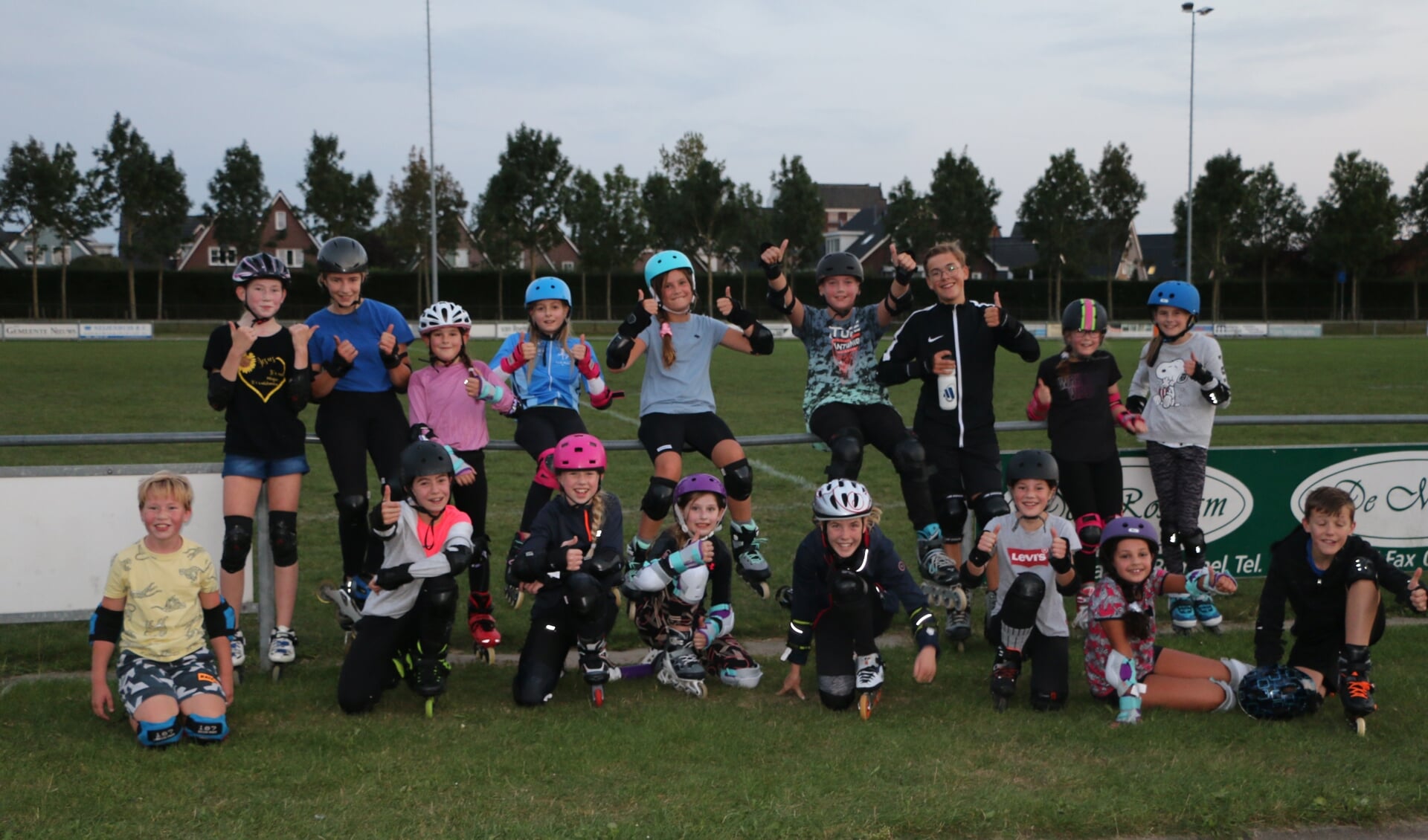 Jeugdgroep skeeleraars b.o.d. de Sprinters. (foto: José Vens)