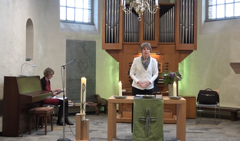 <p>Fragment uit de viering van 10 januari. (foto: PKN Heumen)</p>