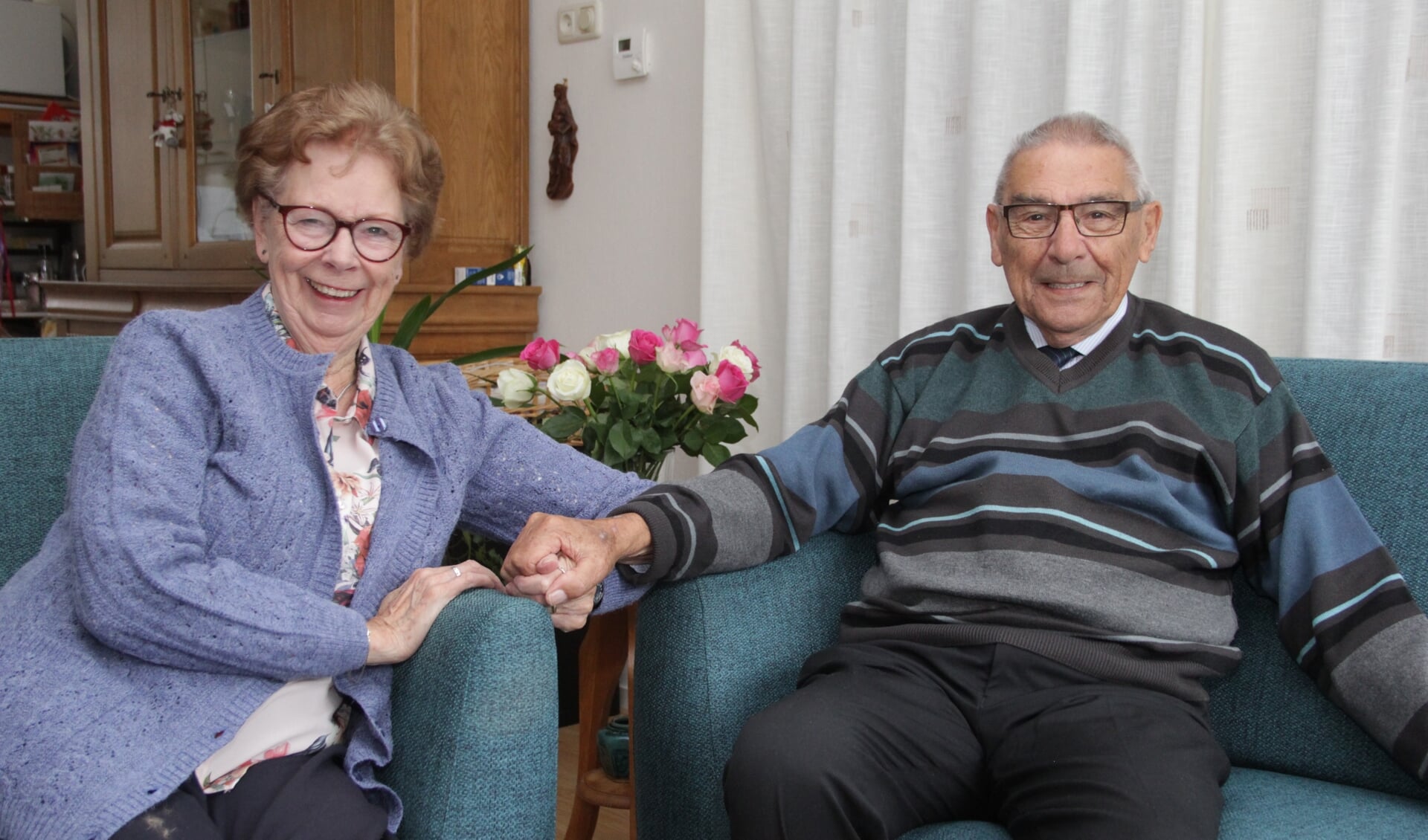 Echtpaar Tiellemans-Janssen 66 jaar bij elkaar. (foto: Peter Hendriks)