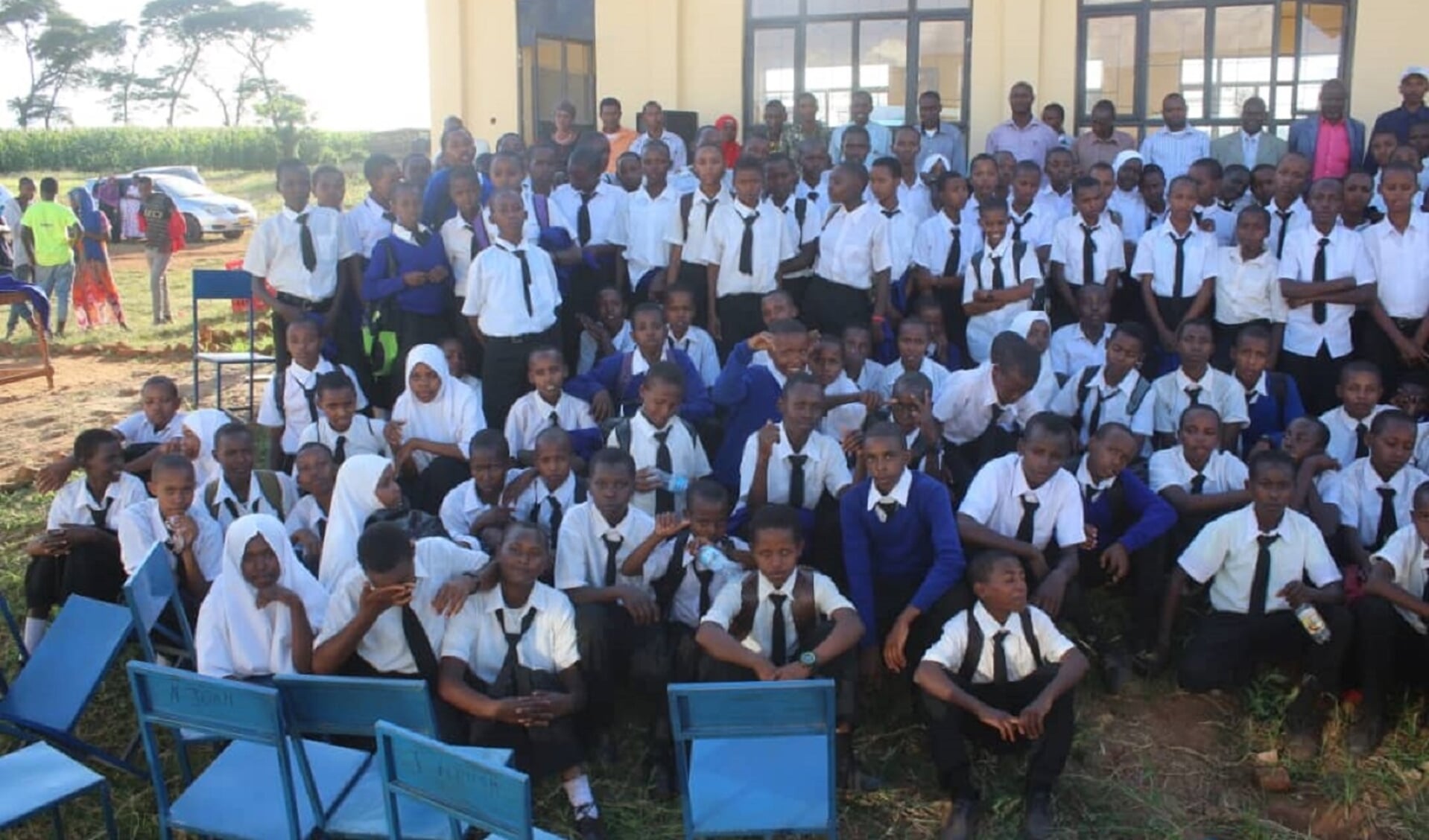Scholieren van Nakwa Secondary School. 