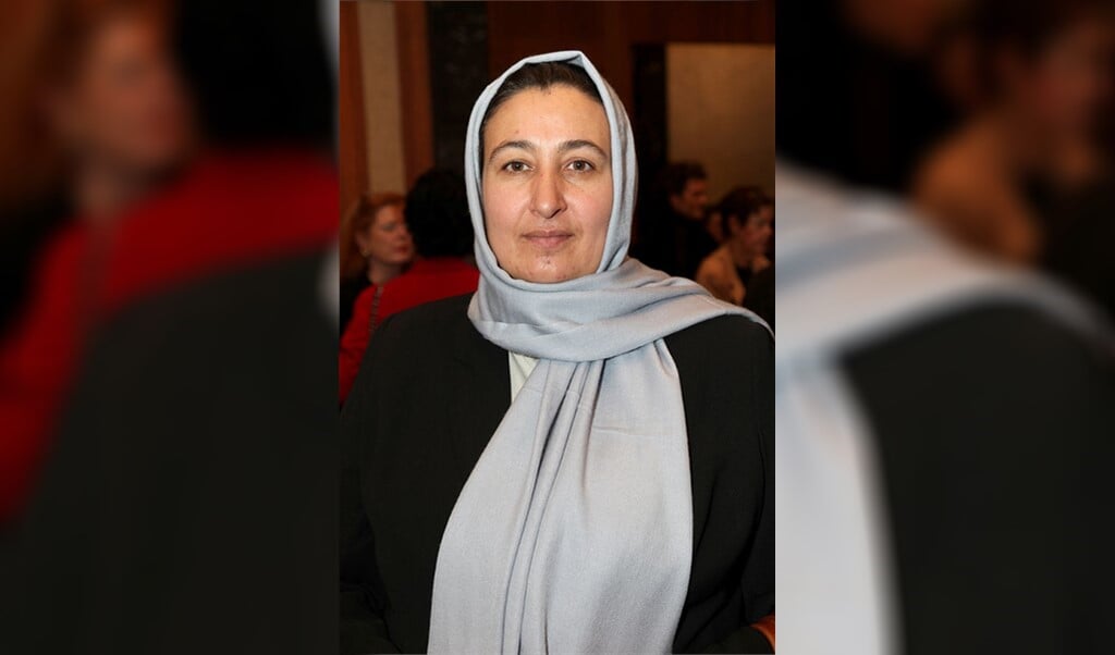Dr. Massouda Jalal, voormalig minister van vrouwenzaken in Afghanistan. 