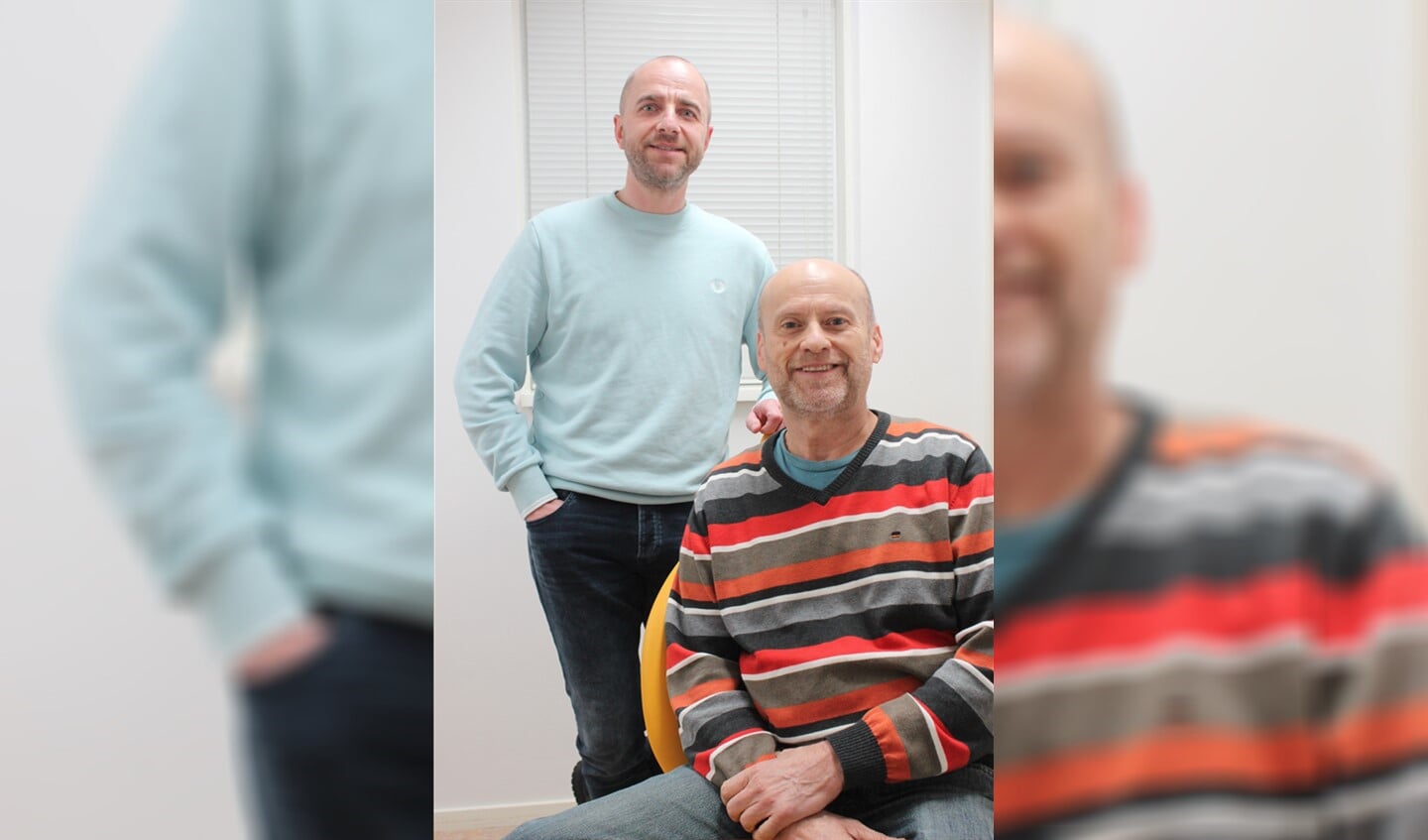 Foto: Remon de Jong en Peter Marsman (zittend).