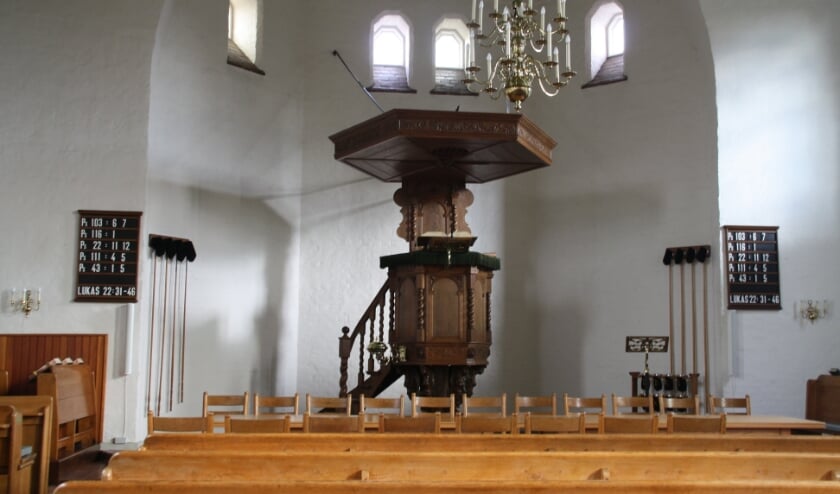 <p>In de dorpskerk van Kesteren. (foto: Van der Kooij)</p>