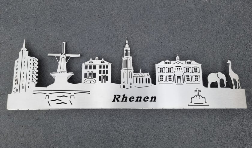 <p>De skyline van Rhenen in RVS. (foto: Youssef Girgis)</p>