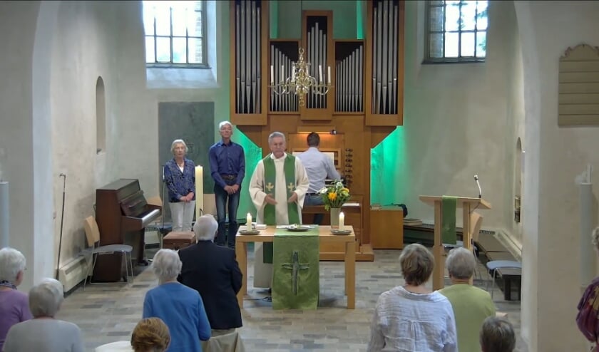 <p>Beeld uit de viering van 29 augustus. (foto: PKN Heumen)</p>