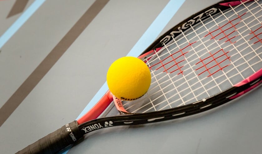 <p>Dynamictennismateriaal. (foto: G.J. Vink)</p>