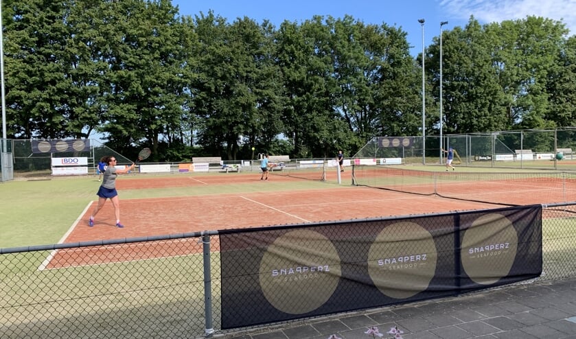 <p>Spannende wedstrijden op de grasbanen van De Hoge Wick. (foto: TV De Hoge Wick)</p>