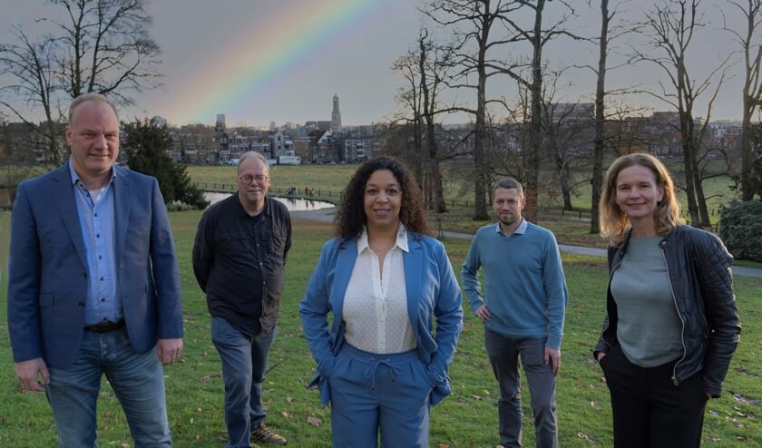 Het team van CU Arnhem. In het midden Nathalie Nede.