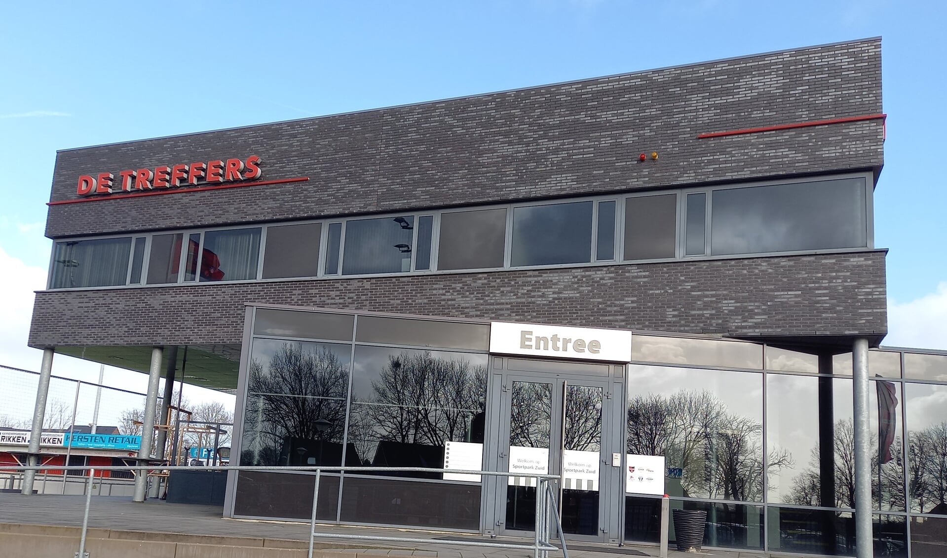 Clubgebouw De Treffers aan het Nijerf in Groesbeek.