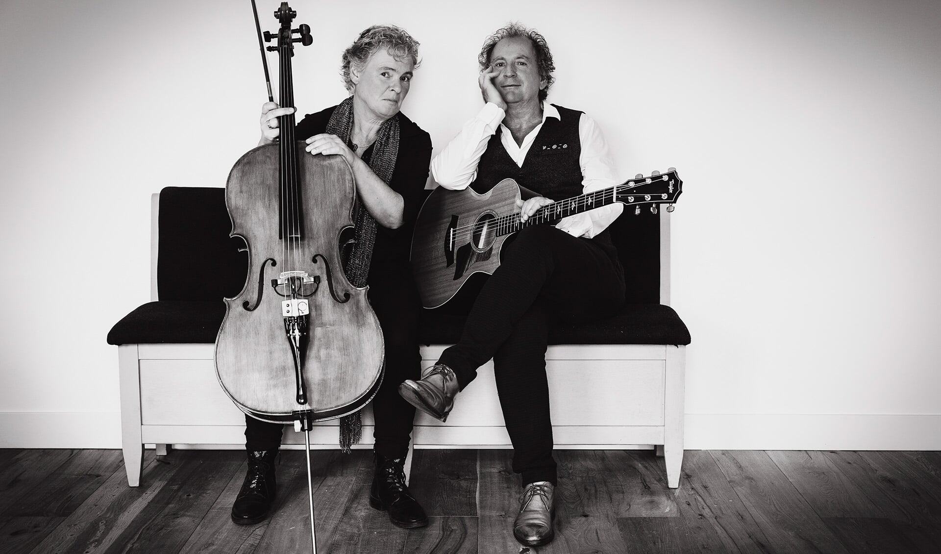 De muzikanten Janske Polman en Ton Lukassen vormen de basis van het muzikaal project 'tonentalen'.