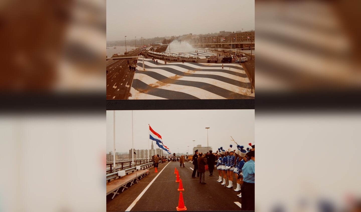Feestelijke opening Roermondspleinbrug, 1977.