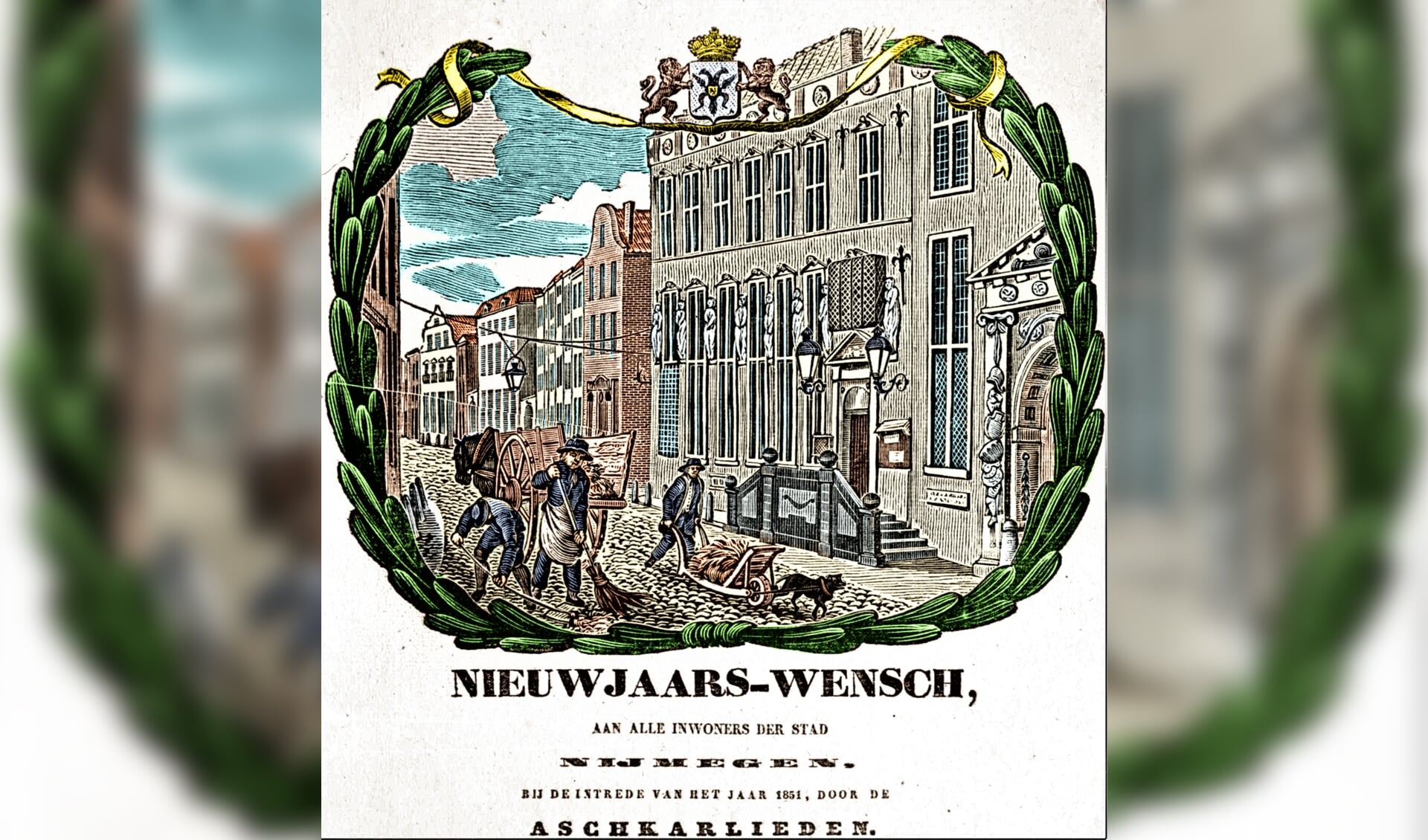 Nieuwjaars-wensch van de Aschkarlieden voor nieuwjaar 1851.