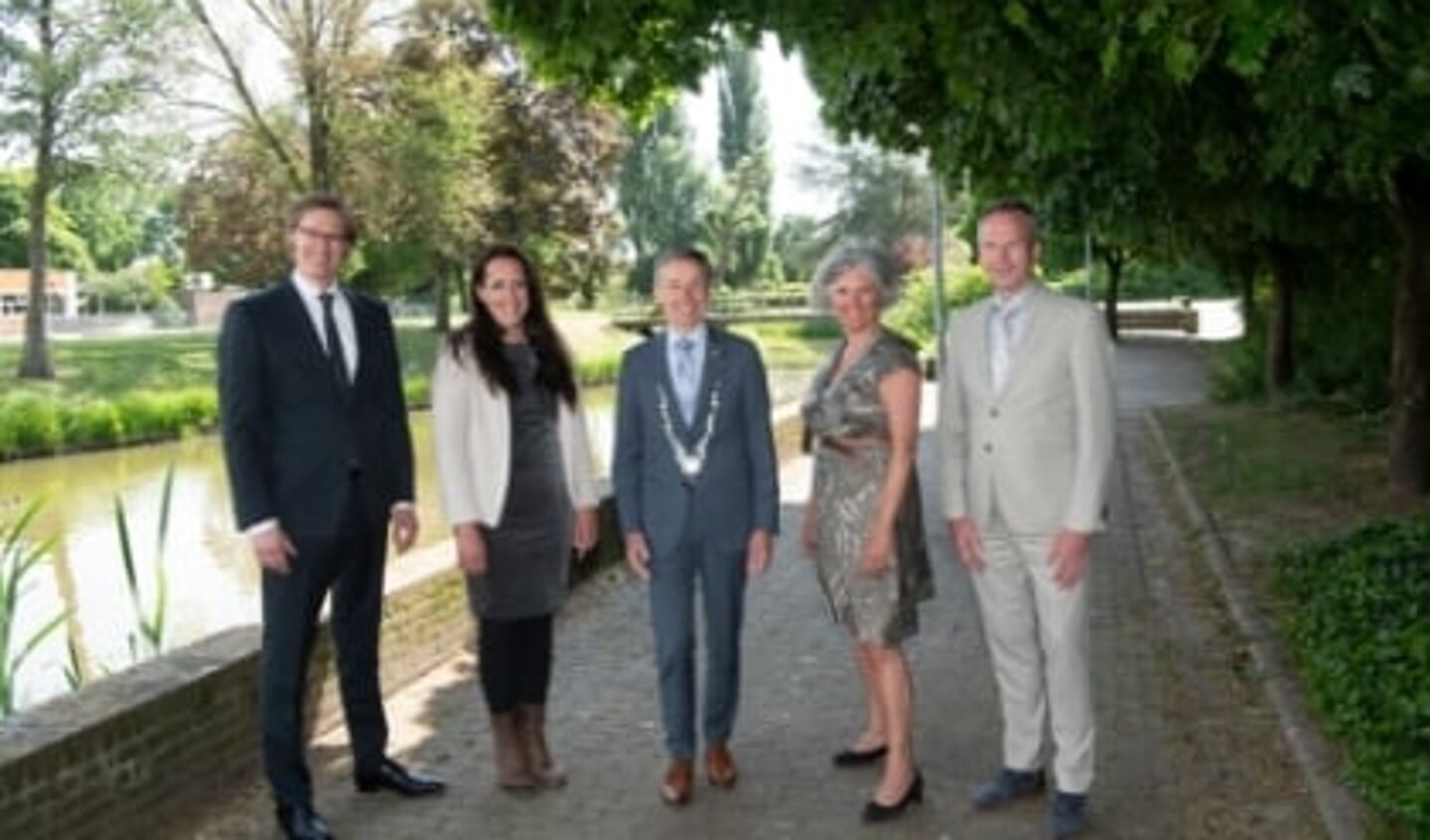Rutger den Haan, Dominique van Dam, Huub Hieltjes, Gemma Tiedink enJohannes Goossen