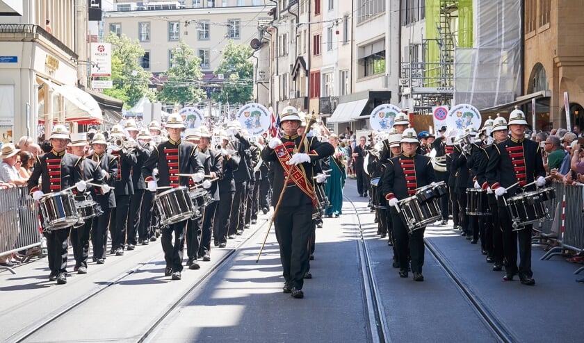 <p>Sint-Sebastianus tijdens de parade in Basel, Zwitserland.&nbsp;</p>  