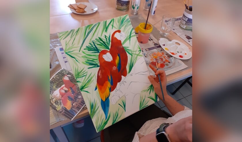 <p>Schilderwerk van een deelnemer. </p>